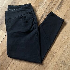 Stitch Star Pull-On Black Skinny Jeggings